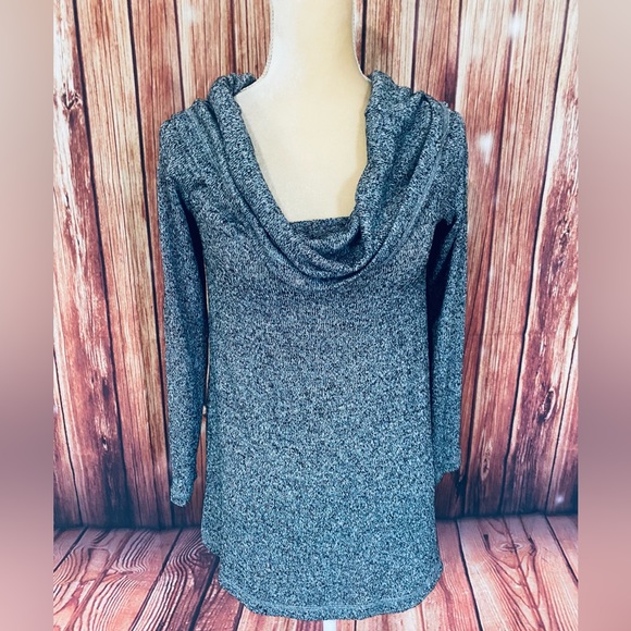 Eri + Ali Sweaters - Women’s Small Sweater Eri Ali Anthropologie Gray Lightweight Knit Cowl Neck Soft